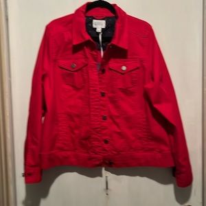 Margrot Spruce Red Button Up Jacket.